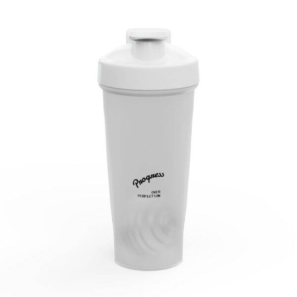 Progress Over Perfection Protein Shaker Bottle