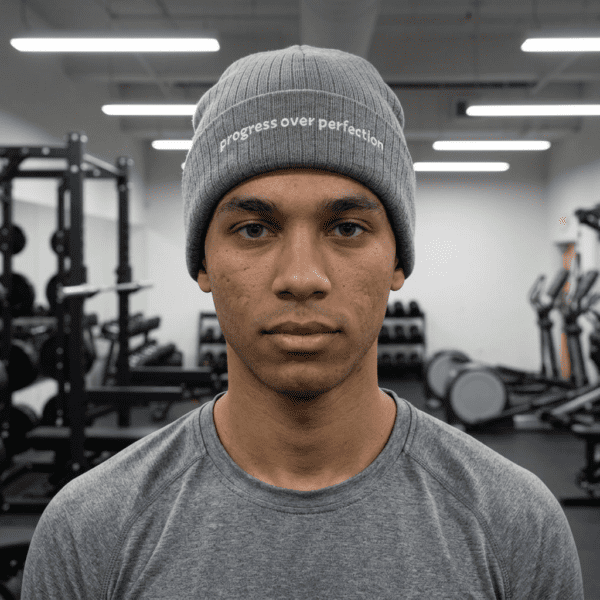 Hustler Embroidered Ribbed Knit Beanie — Cozy Streetwear Winter Hat