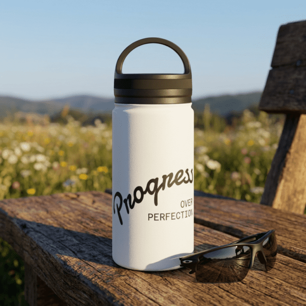Progress Over Perfection Stainless Steel Water Bottle